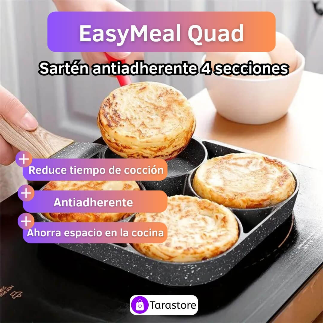 Sartén Antiadherente con 4 espacios