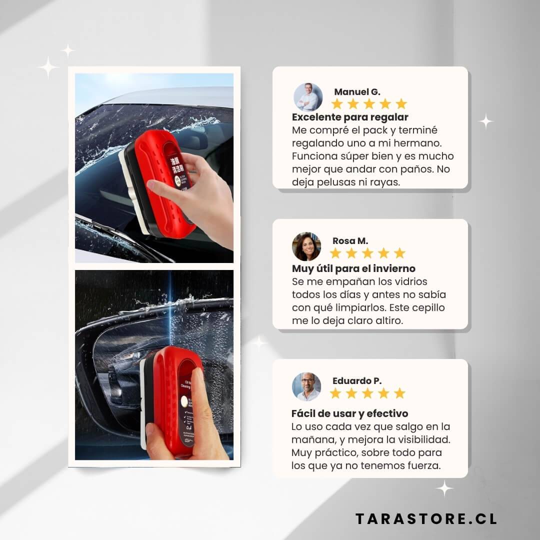 Promo 3 Cepillos de Limpieza Vidrios Empañados Para Autos