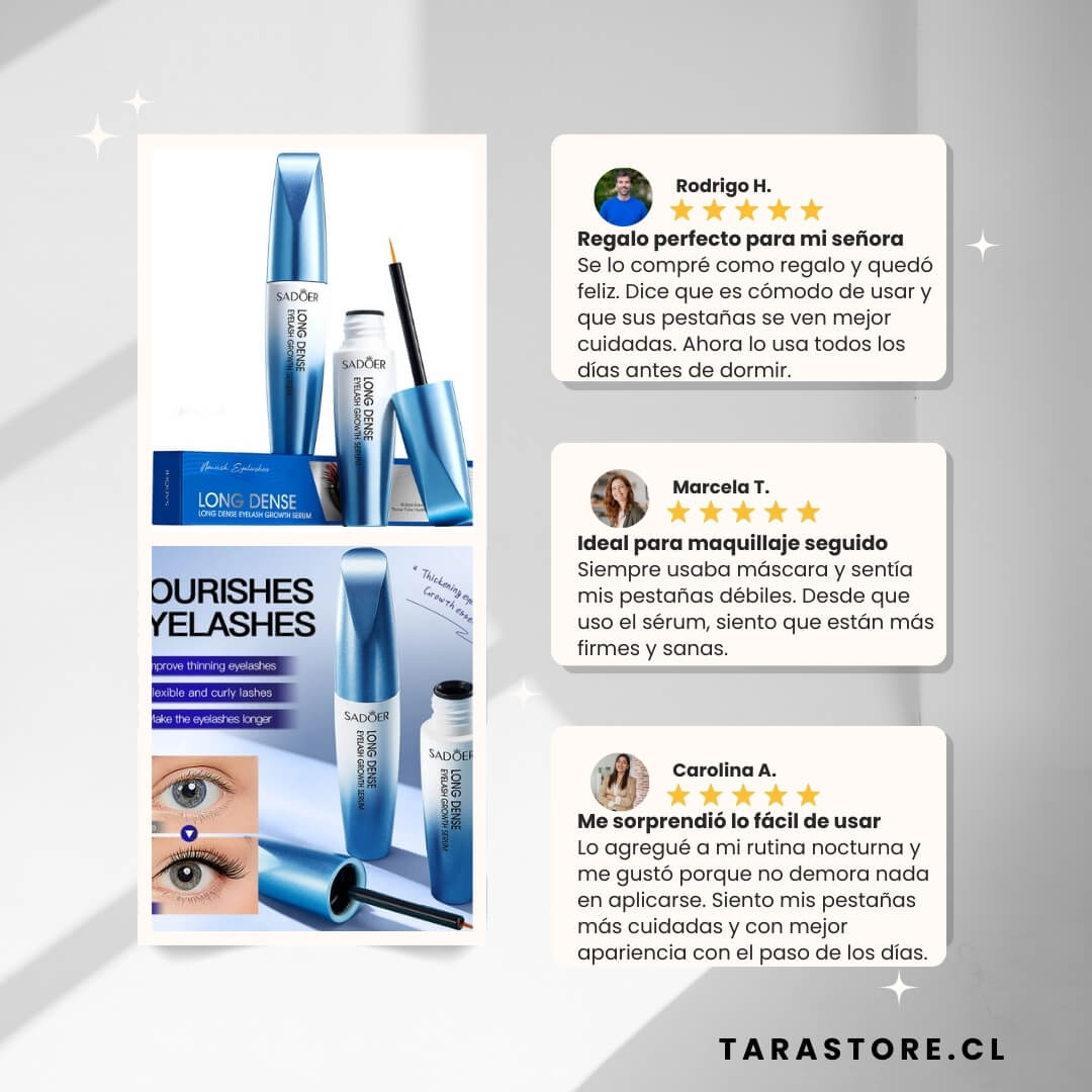 Serum Crecimiento de Pestañas - Pestañas más gruesas, más fuertes, más largas