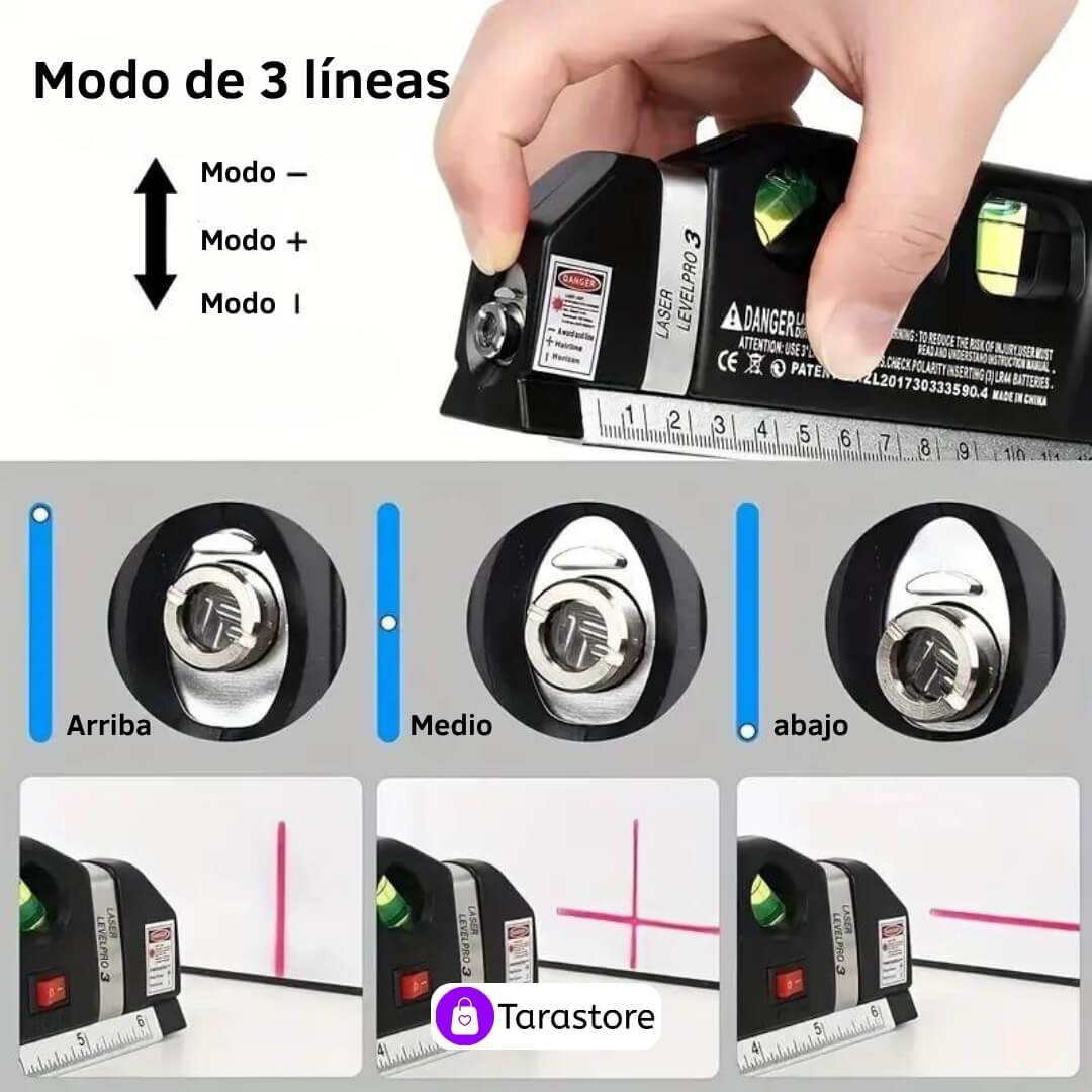 Nivel Láser Multipropósito 4 en 1