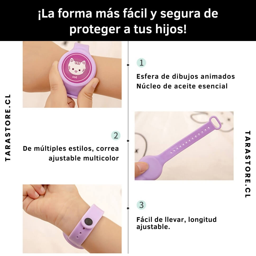 Pack 3 Unidades Pulseras Repelentes