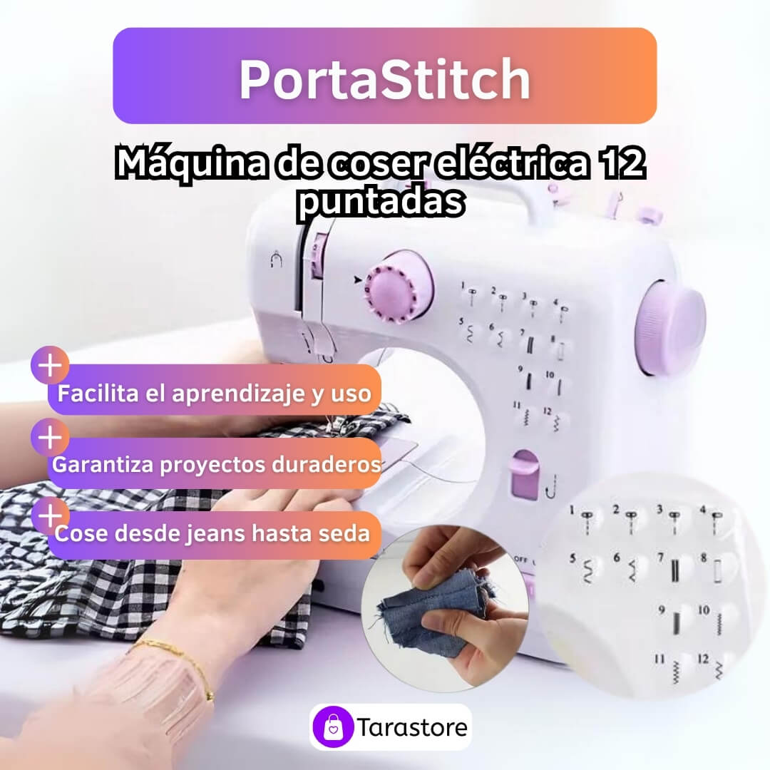 Máquina de Coser Profesional 12 Puntadas