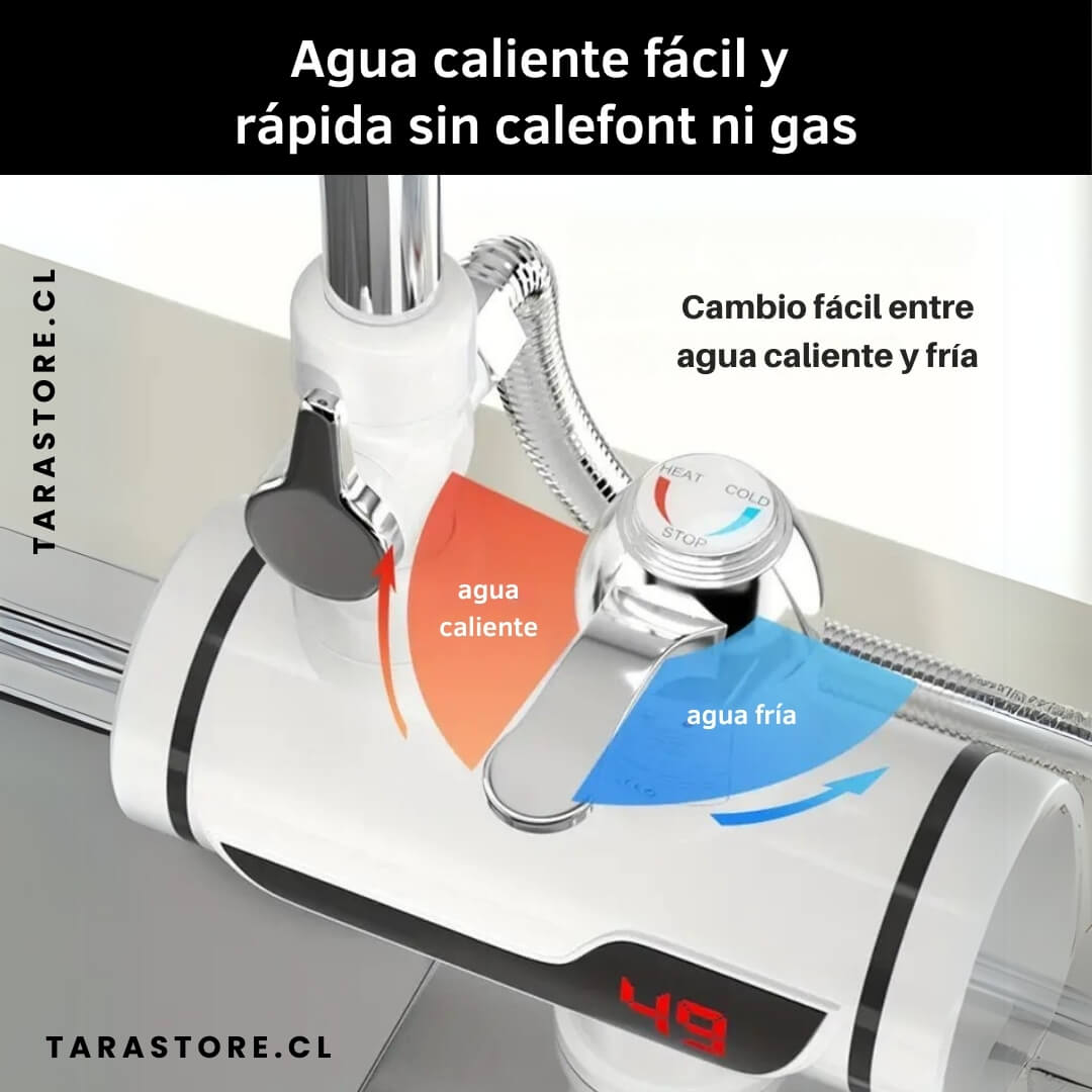 Calentador de Agua Todo en Uno Cocina Baño