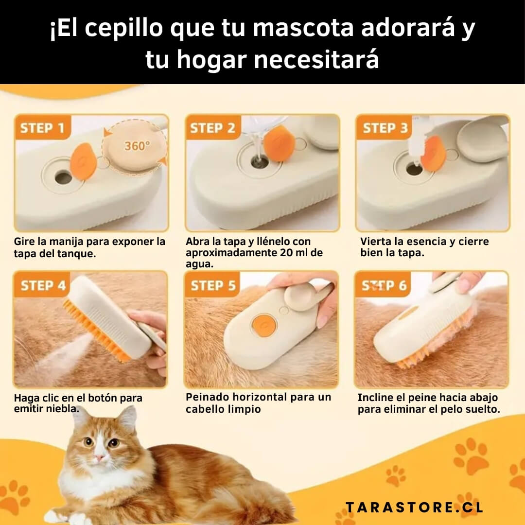 Cepillo SPA Para Mascota Premium