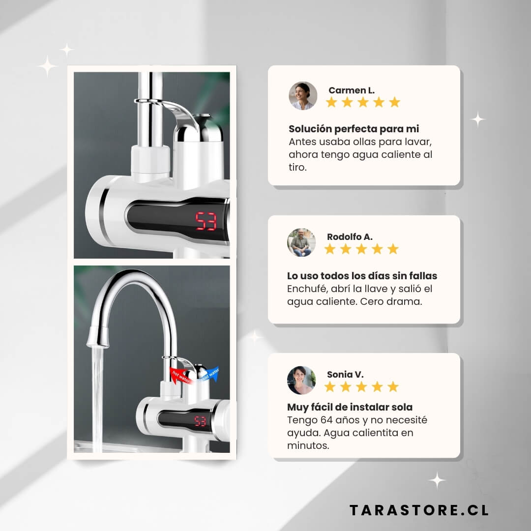 Calentador de Agua Todo en Uno Cocina Baño