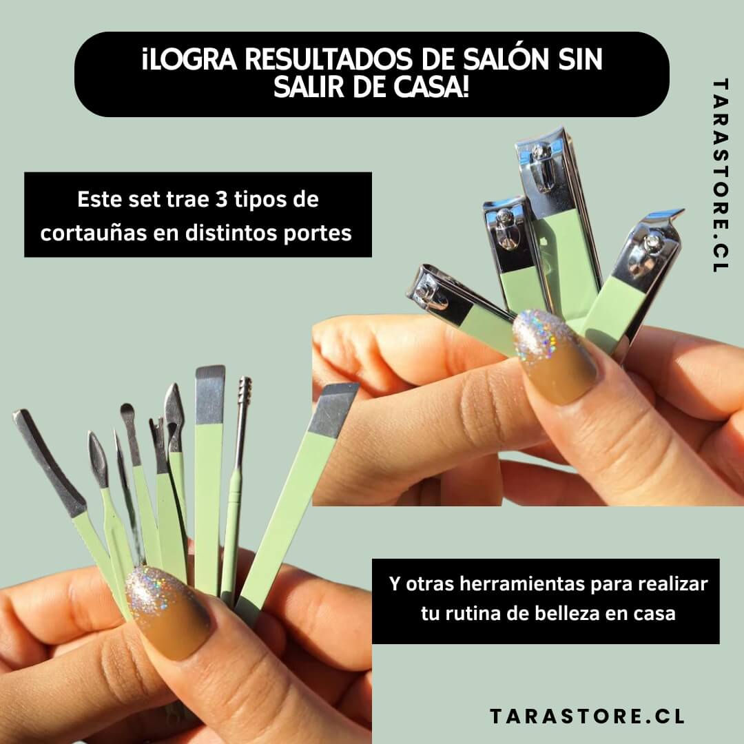KIT DE PEDICURA Y MANICURA 16 PIEZAS