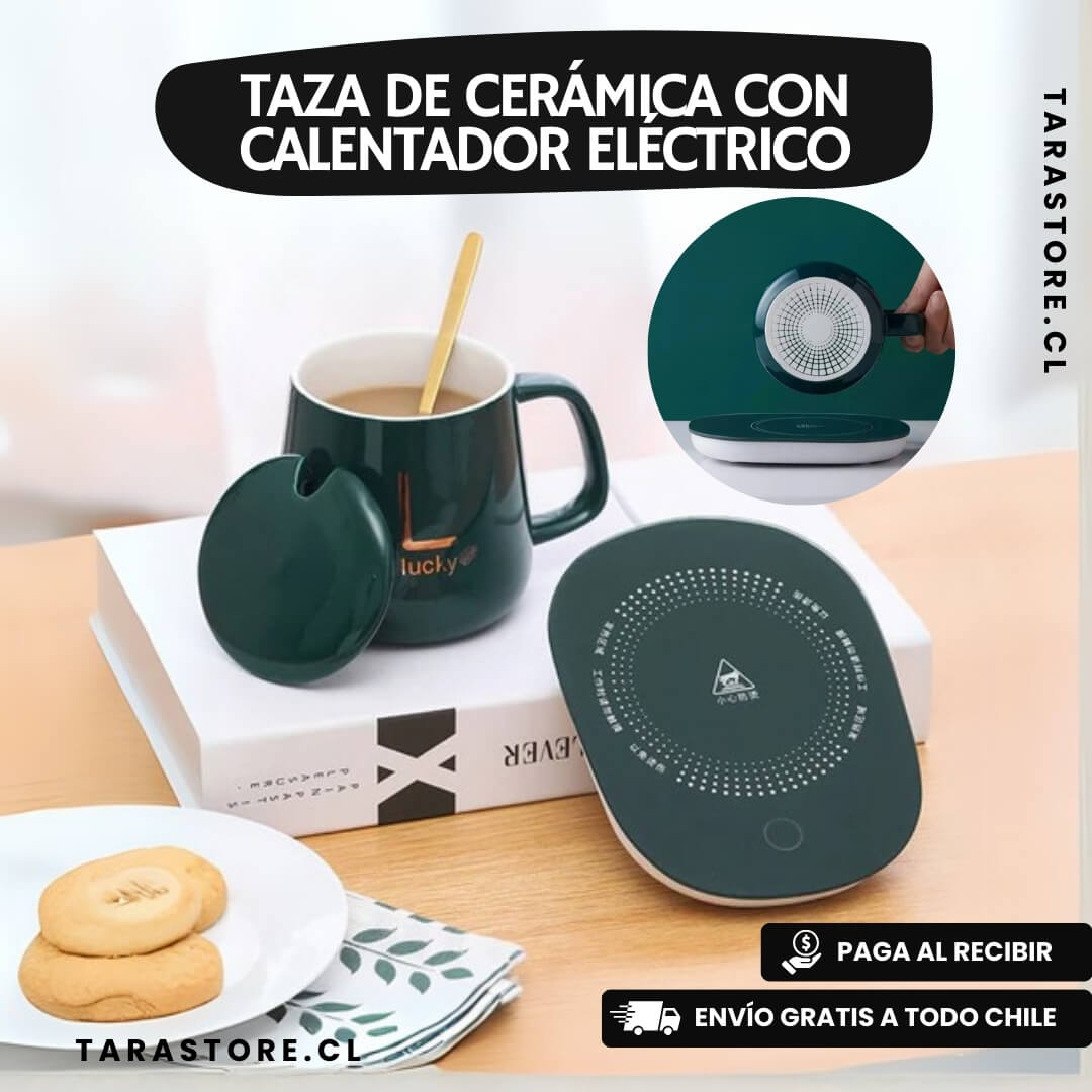 Taza De Cerámica Con Calentador Electrico