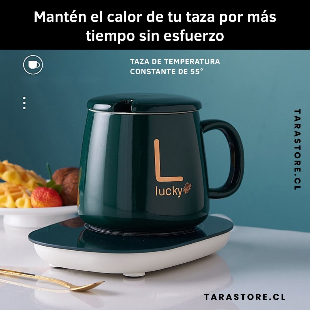 Taza De Cerámica Con Calentador Electrico