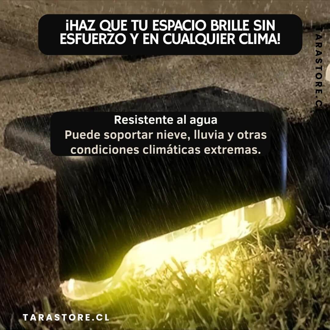 Pack 4 Focos Solares Led Para Exteriores