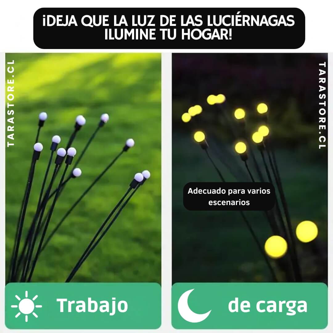 Pack 2 Estacas Luciérnagas Solares