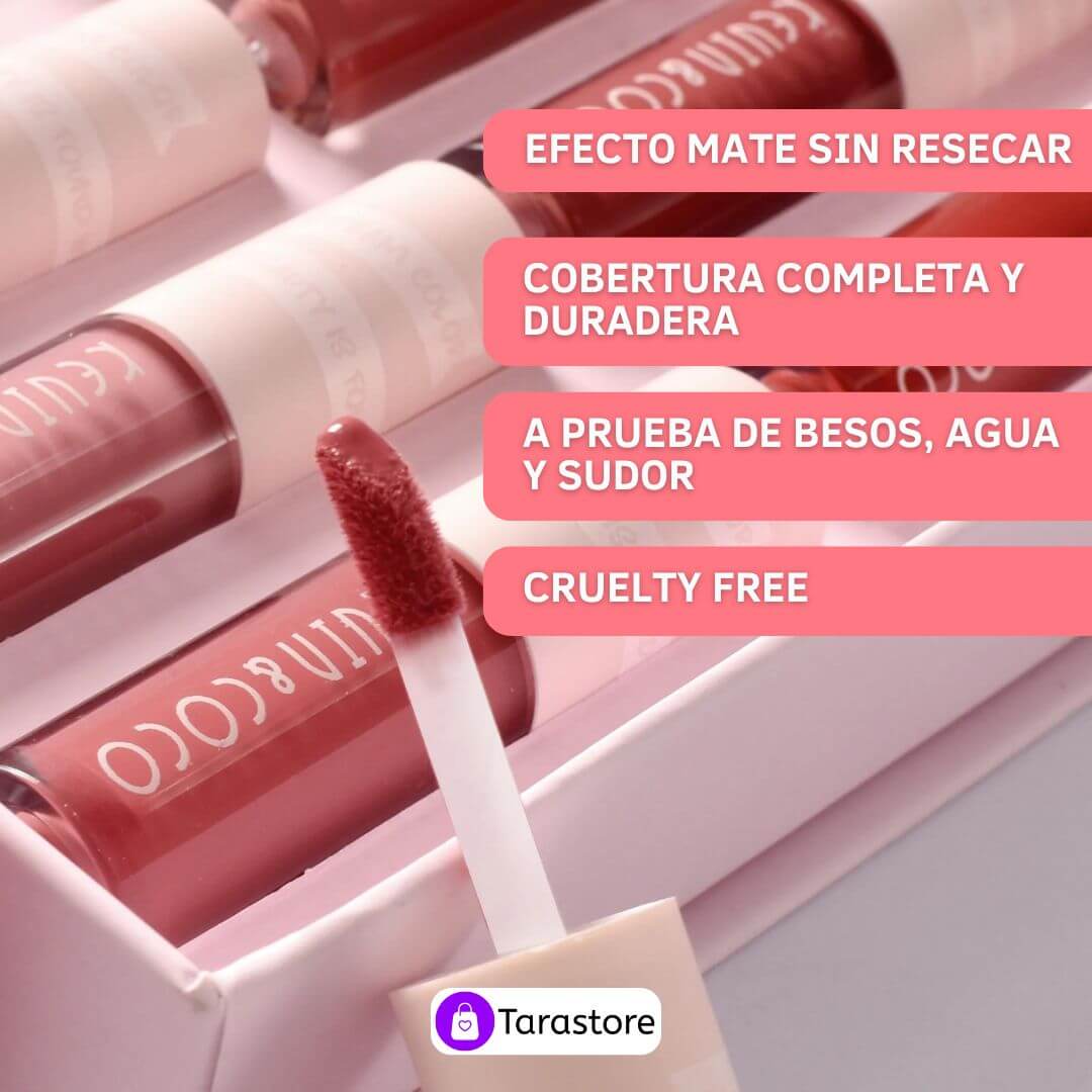 BEAUTY LIPS - SET 12 LABIALES MATTE LIP GLOSS
