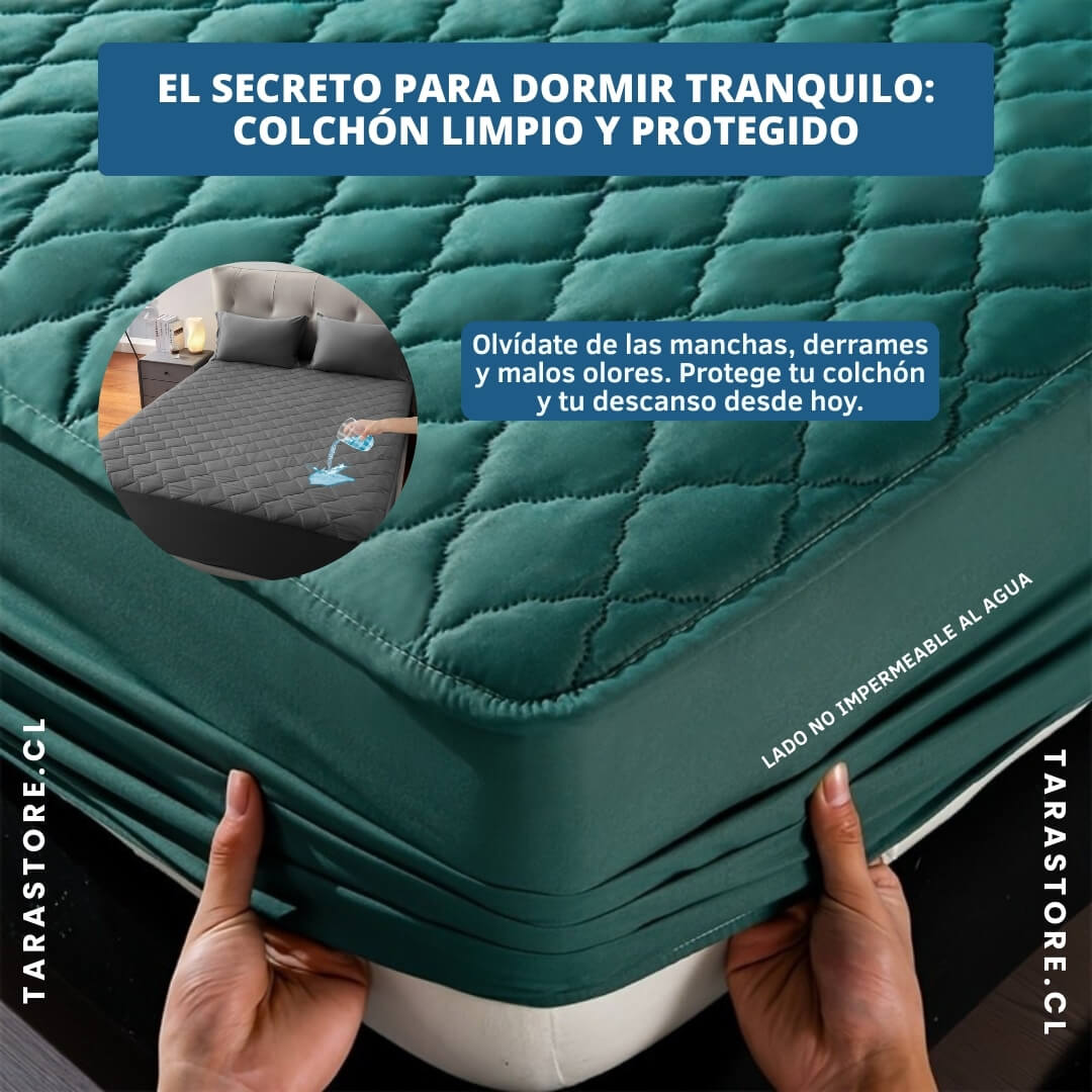 Cubre Colchón Impermeable Evita Manchas y Derrames