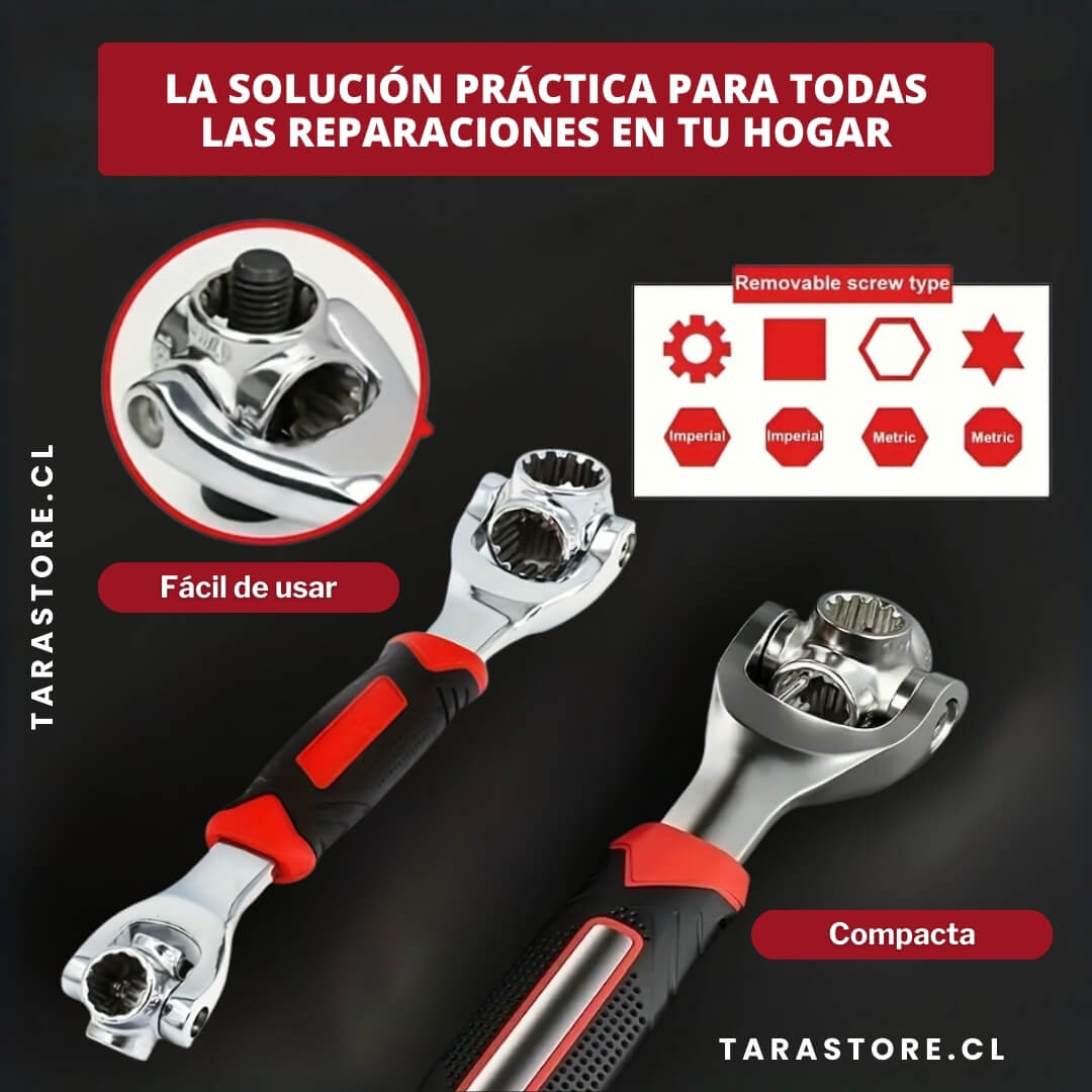 Llave De Mano Gasfitería 52 en 1 Soluciona Todo
