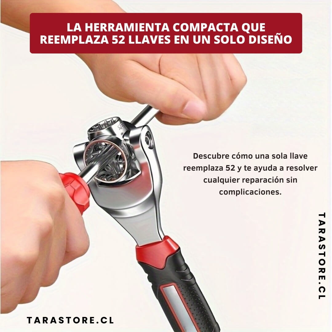 Llave De Mano Gasfitería 52 en 1 Soluciona Todo