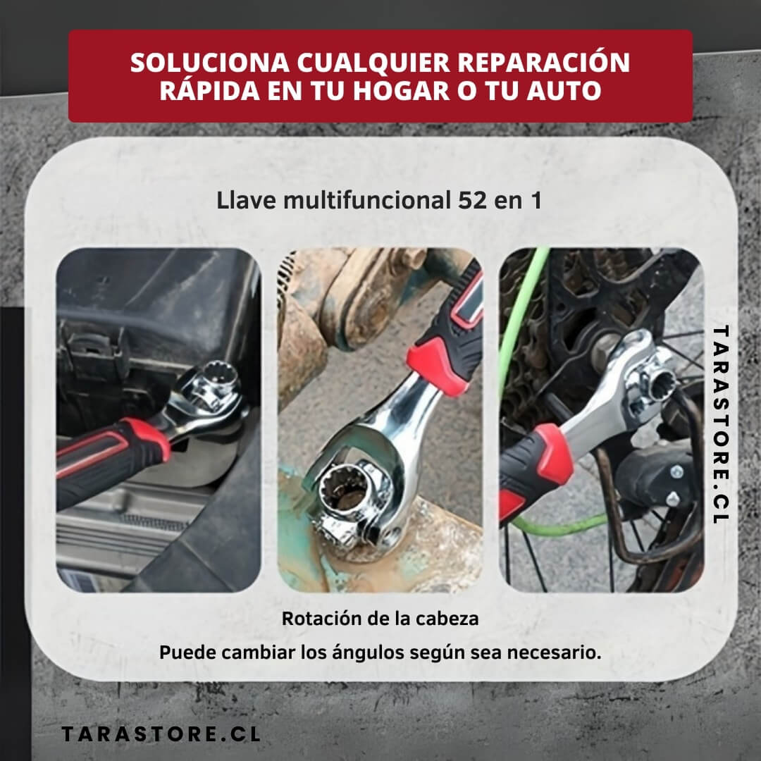 Llave De Mano Gasfitería 52 en 1 Soluciona Todo