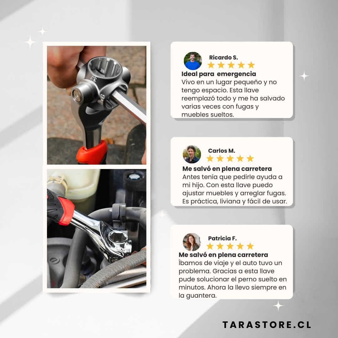 Llave De Mano Gasfitería 52 en 1 Soluciona Todo