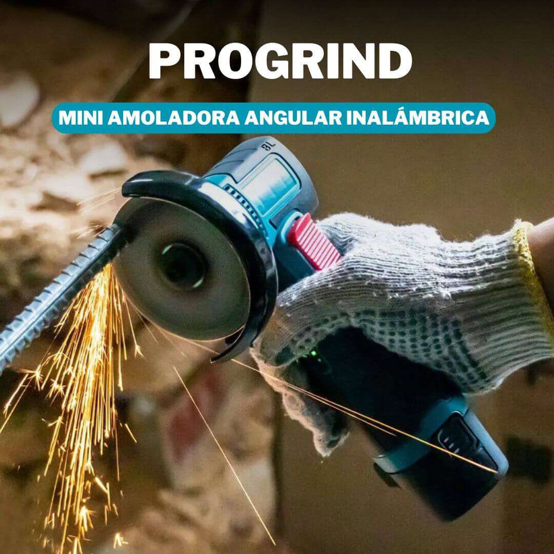 PROGRIND - MINI AMOLADORA ANGULAR INALÁMBRICA