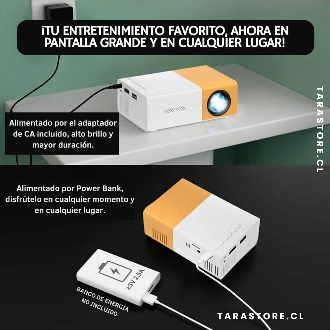Proyector Led Portatil Full HD 1080p HDM