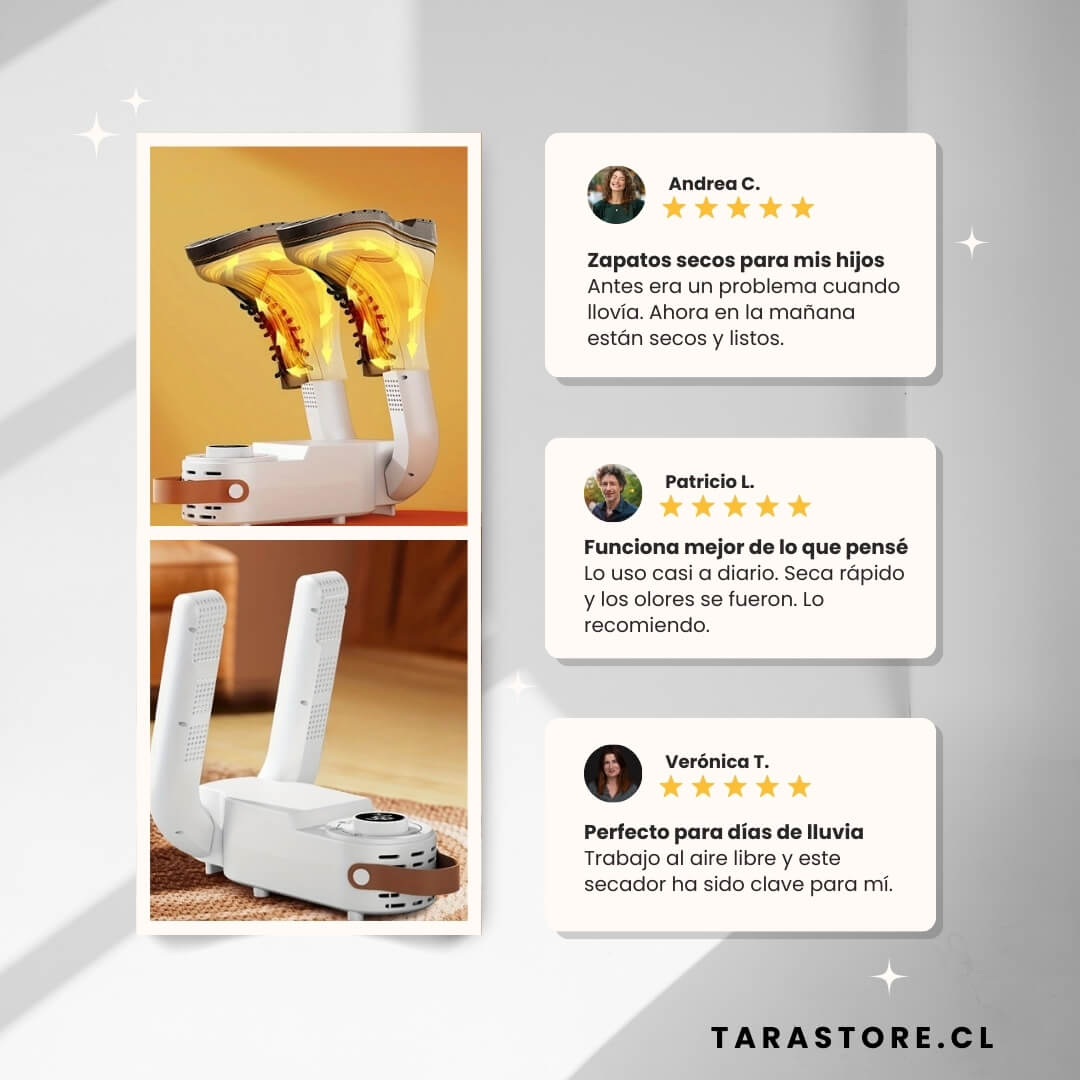 Secador de Zapatos Eléctrico con Temporizador