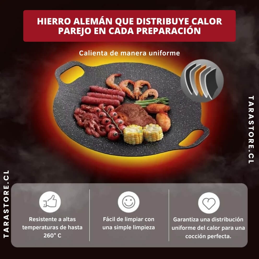Plancha Antiadherente Para El Hogar y El Aire Libre