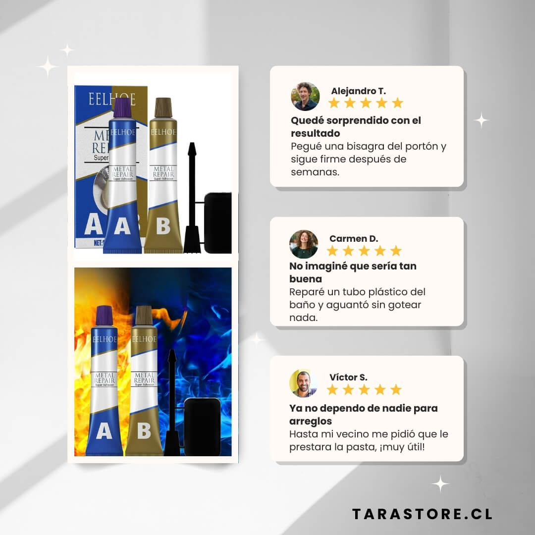 Pasta Repara Metal Acero Plástico