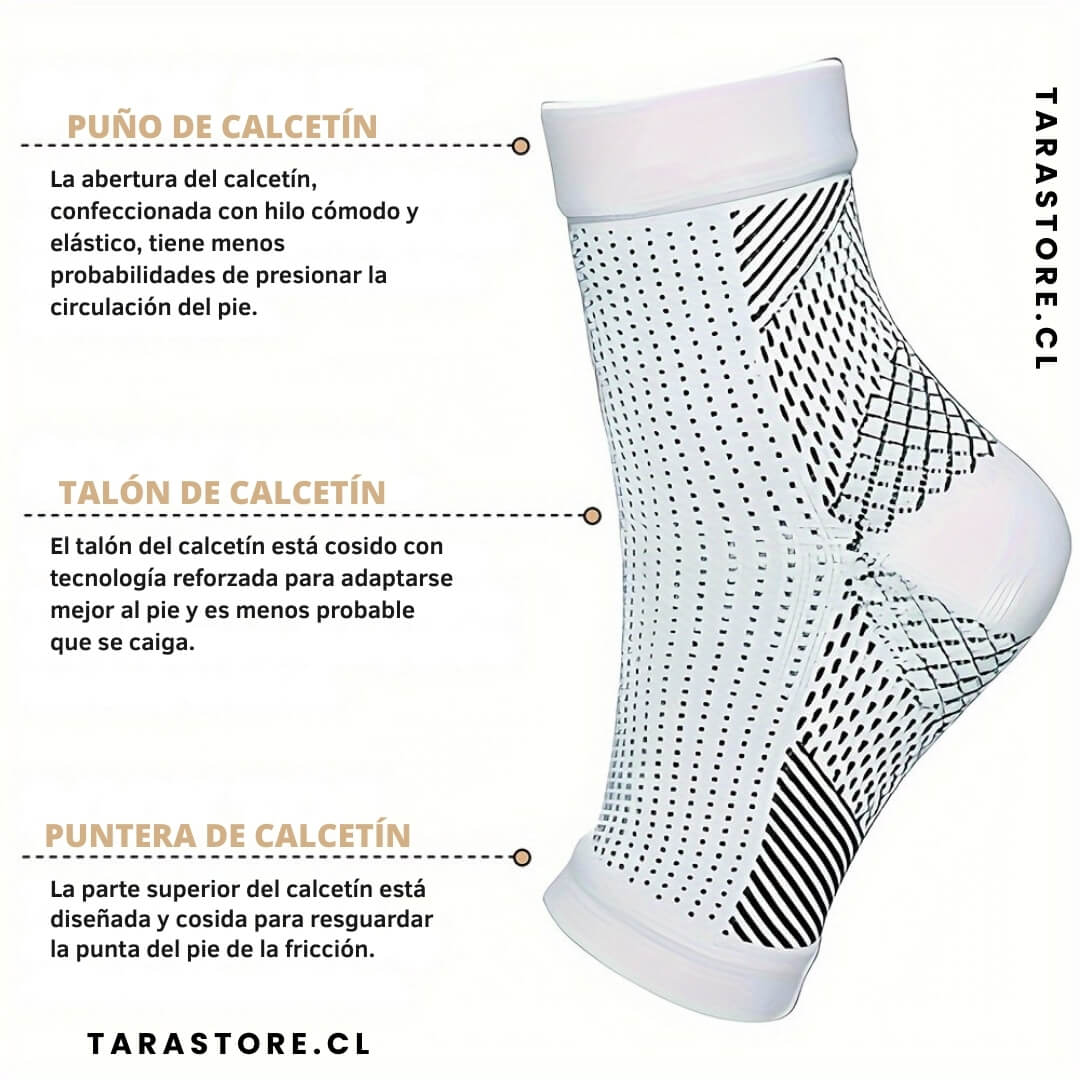 Calcetines Neuro Compresión Alivio en Pies Hinchados y Adoloridos