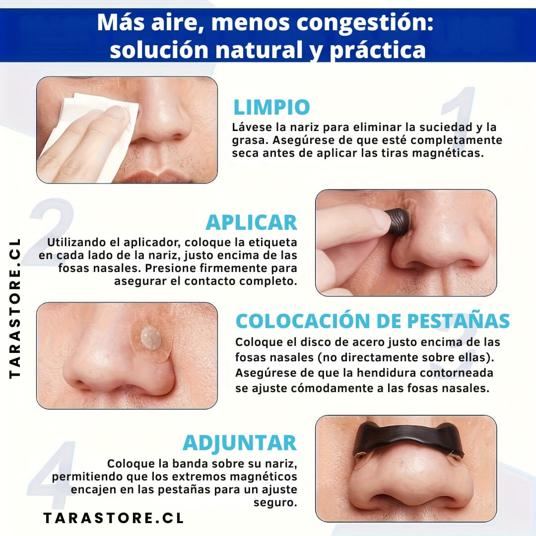 Tiras Nasales Magnéticas Respira Mejor Duerme Mejor - PROMO 2 Cajas