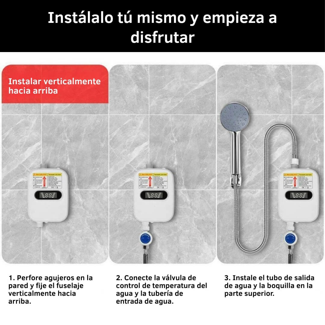 Calentador de Agua para Ducha Al instante