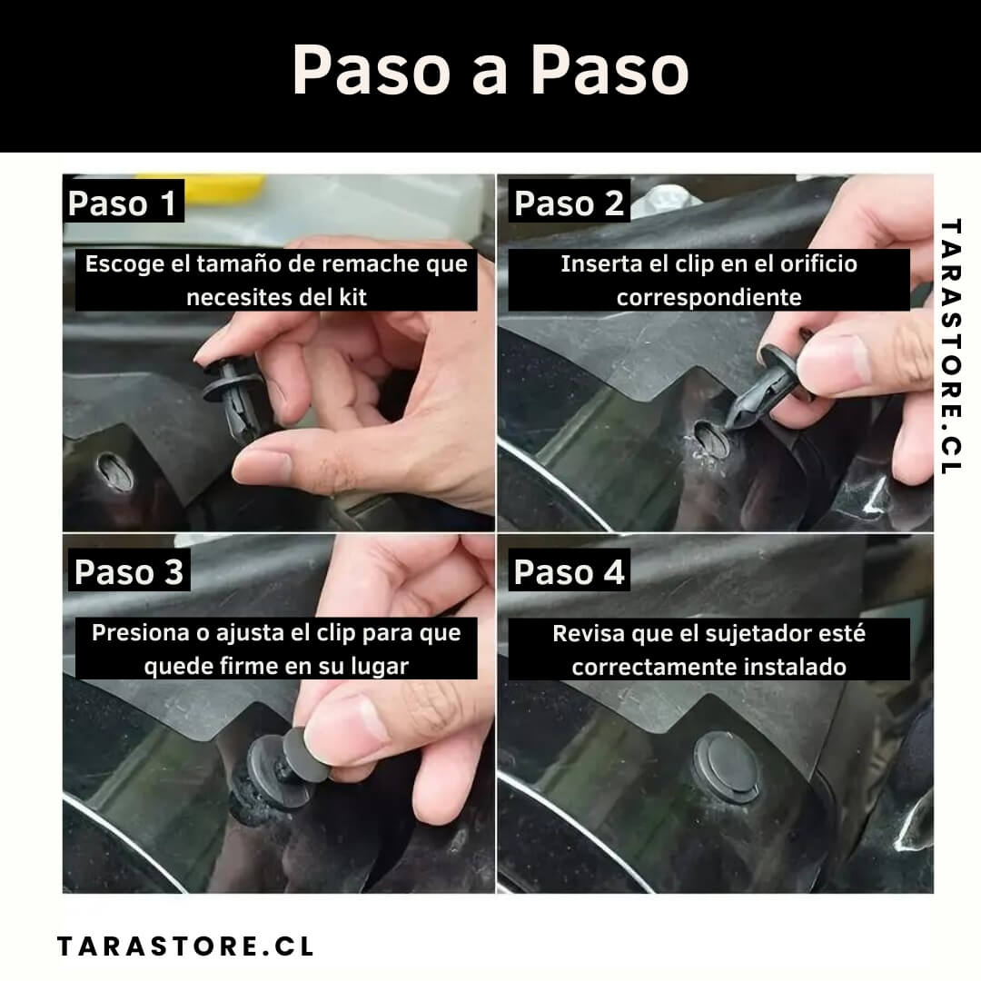 Kit Remache Para Auto 100 Piezas