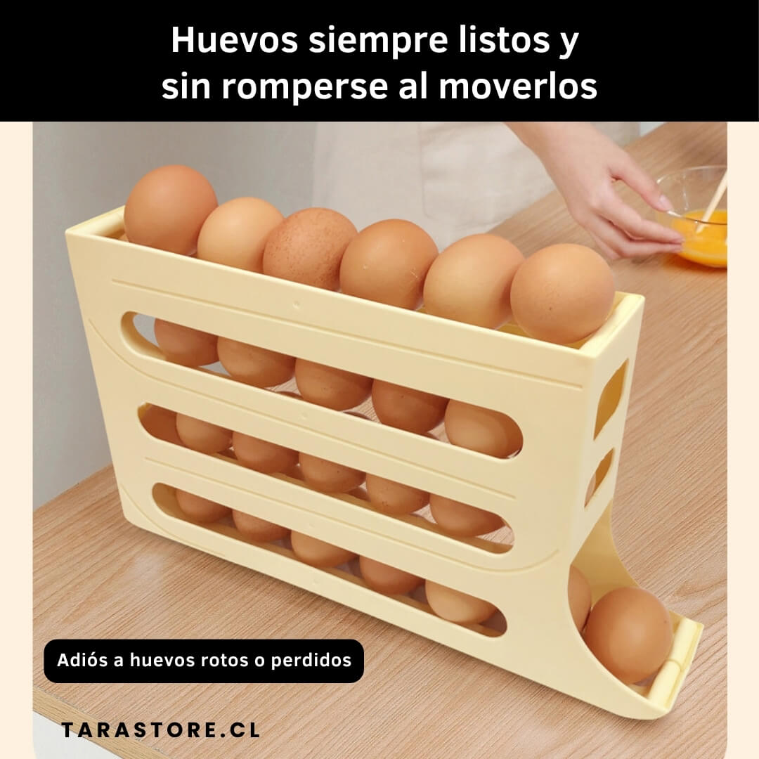 Dispensador Organizador De Huevos 4 Niveles