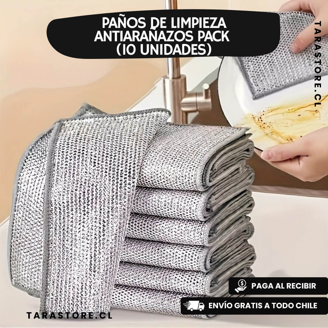 Paños de Limpieza Antiarañazos y Manchas Súper Pack 10 Unidades