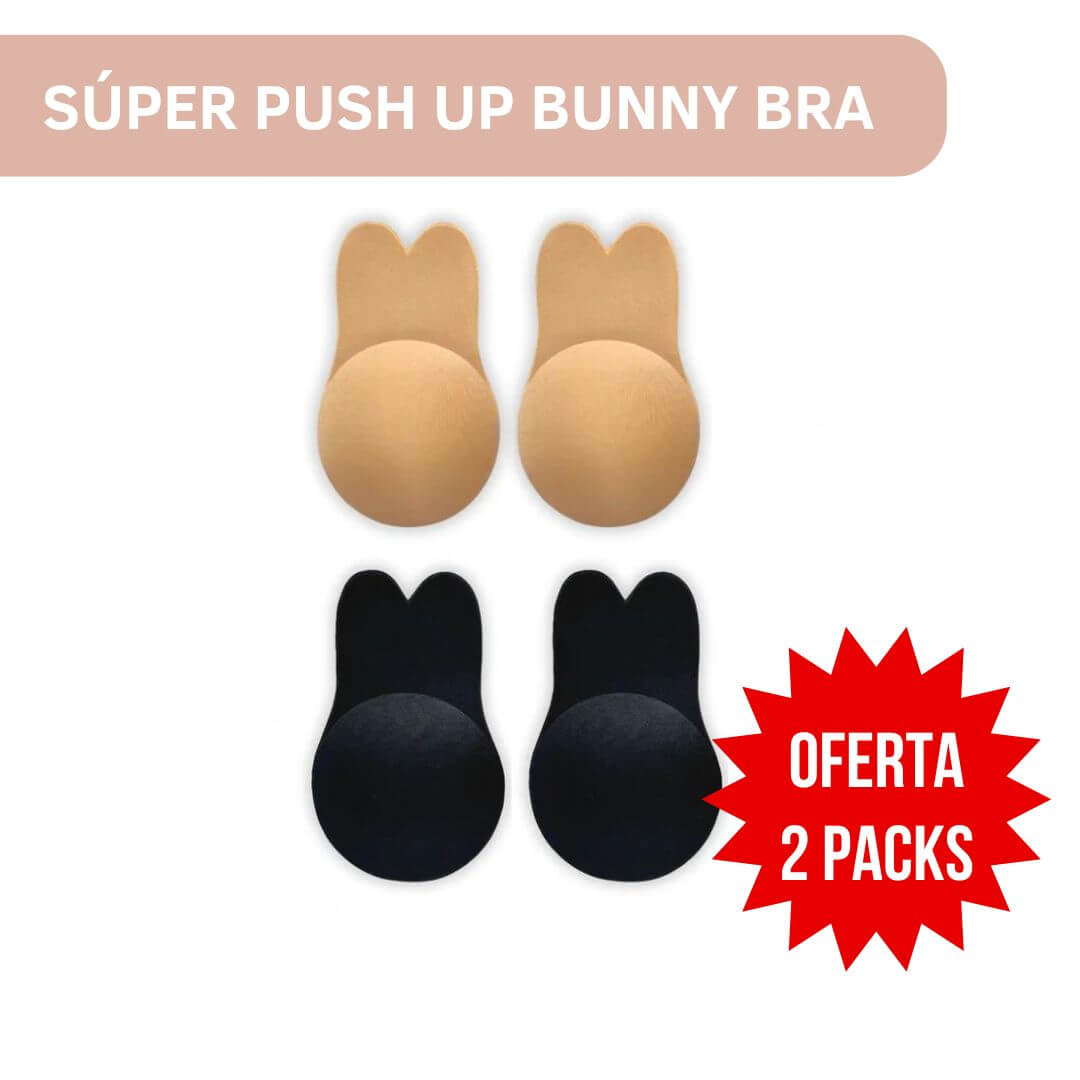 2 Packs Push up (beige y negro) - Parche silicona levanta senos