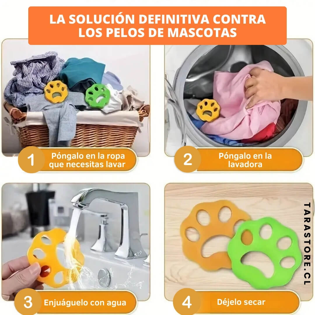 2 Packs Quita Pelos Perro y Gatos Para Ropa y Lavadora