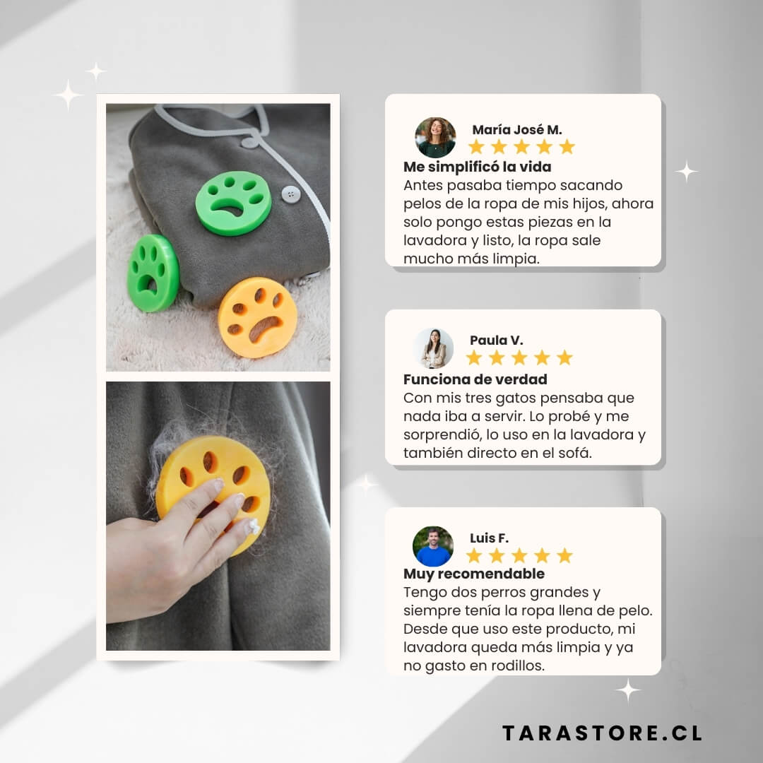 2 Packs Quita Pelos Perro y Gatos Para Ropa y Lavadora