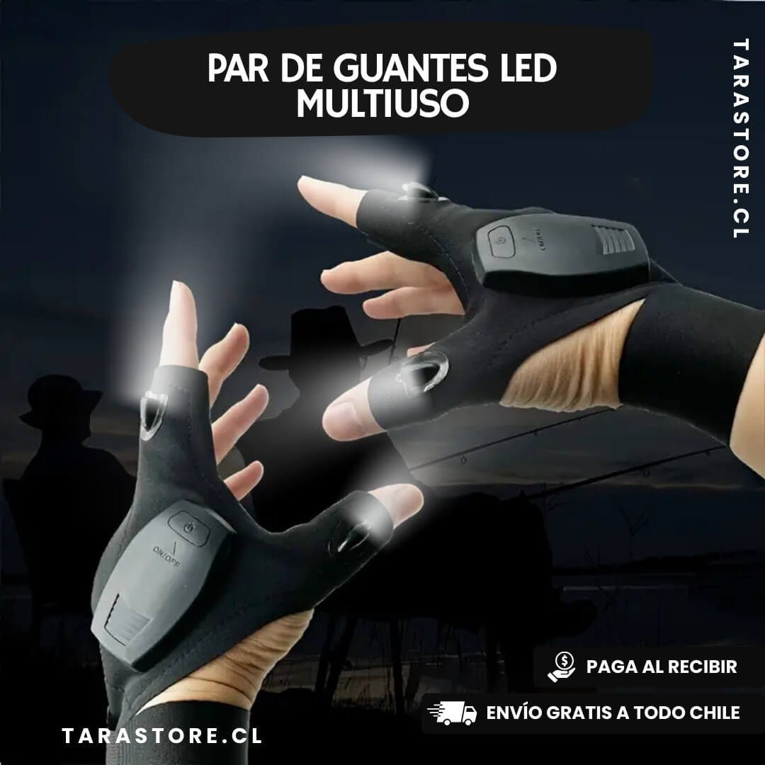 Par de Guantes Led Multiuso
