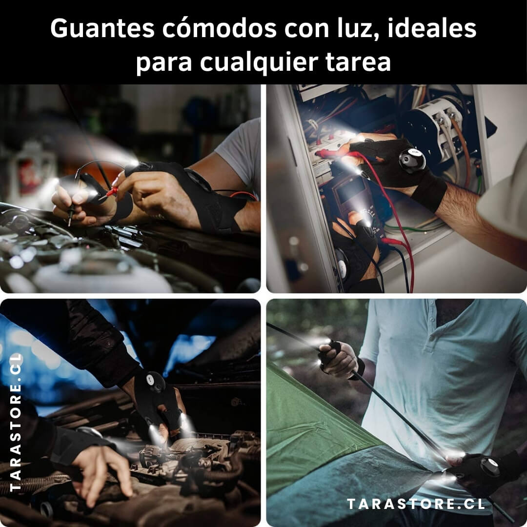 Par de Guantes Led Multiuso