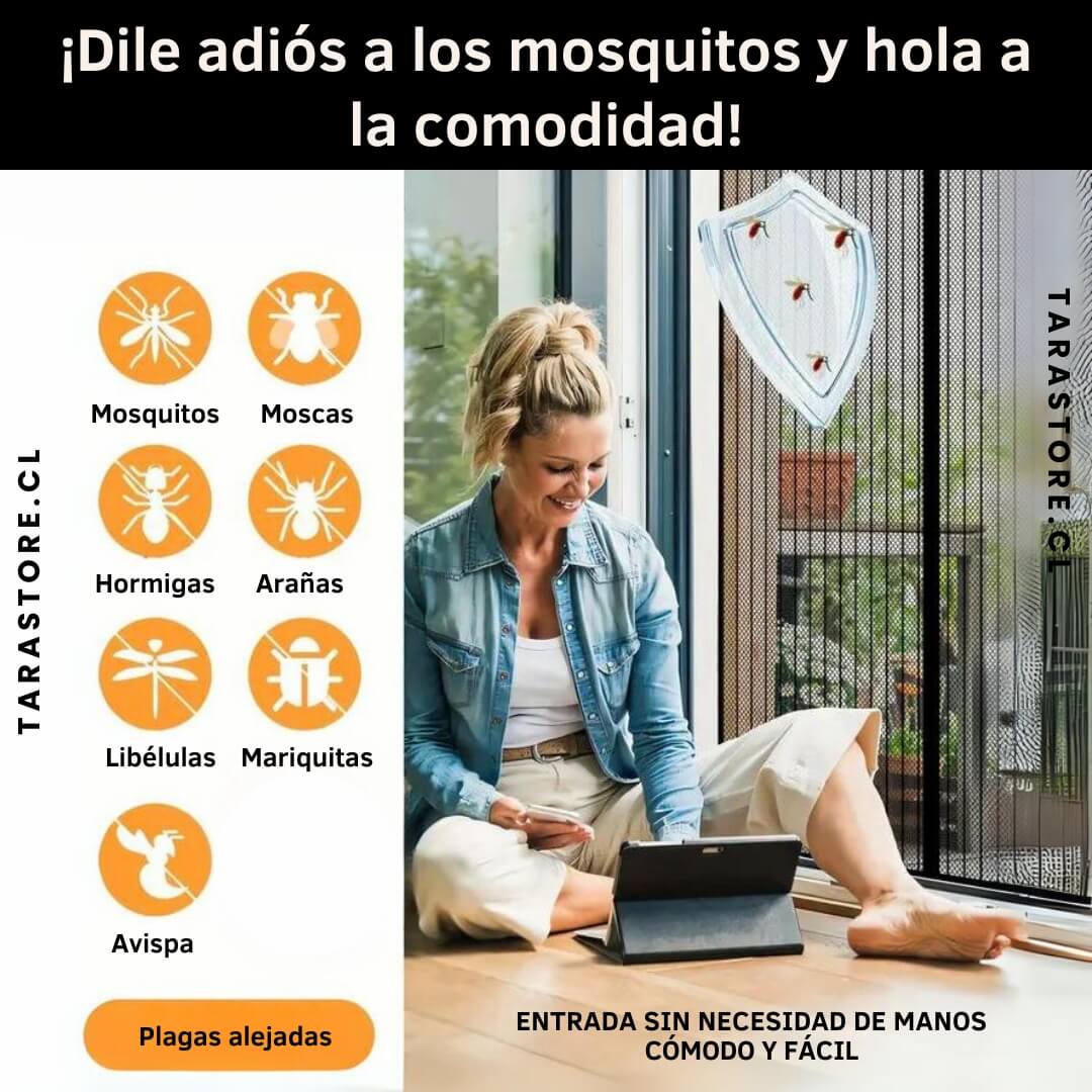 Cortina Malla Para Puerta Anti Mosquitos