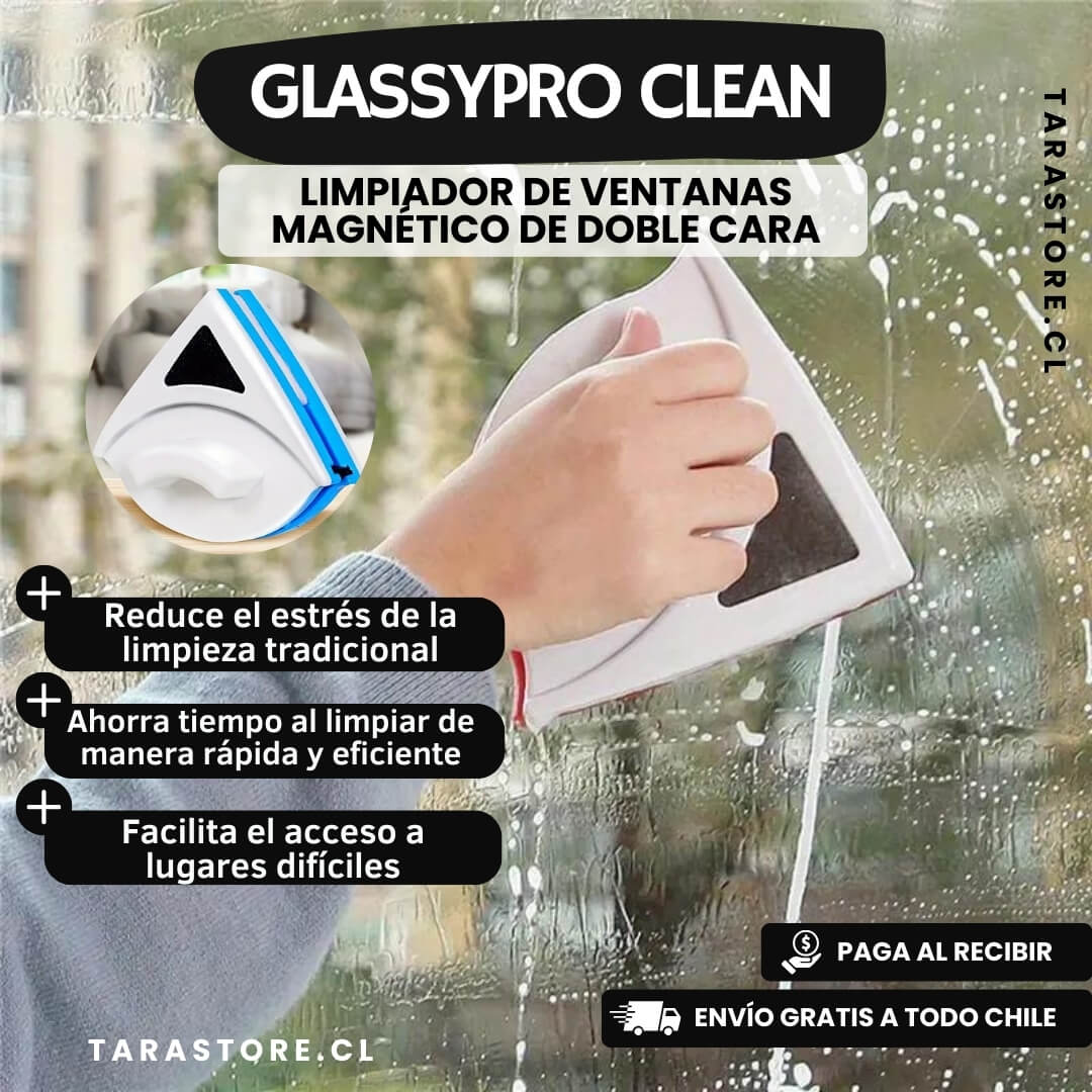 Limpiador de ventanas magnético doble cara
