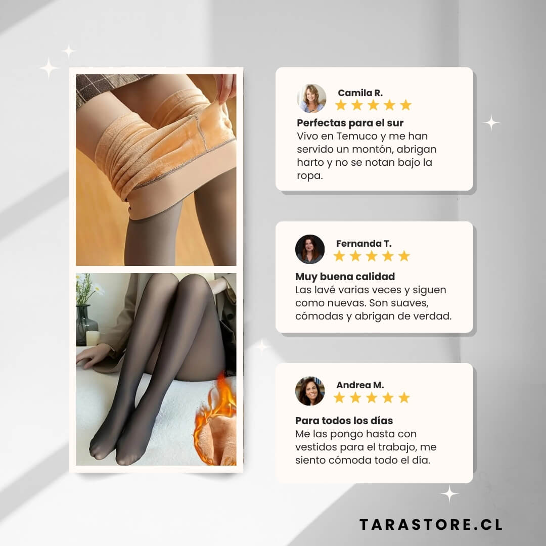 Pack 2 Panty Calza Efecto Piel Con Pie