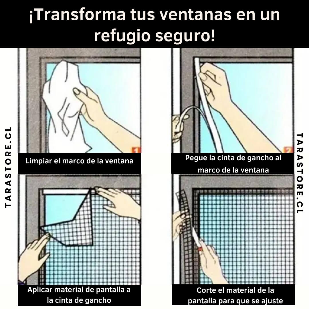 2x1 Malla antimosquito para ventanas 130x150cm