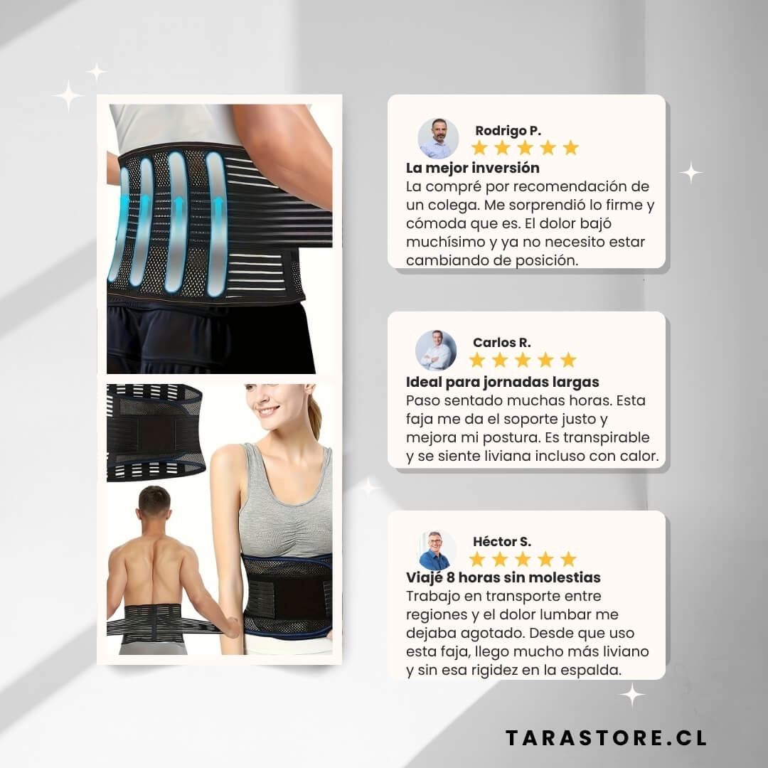 Faja Soporte Lumbar Alivio Espalda