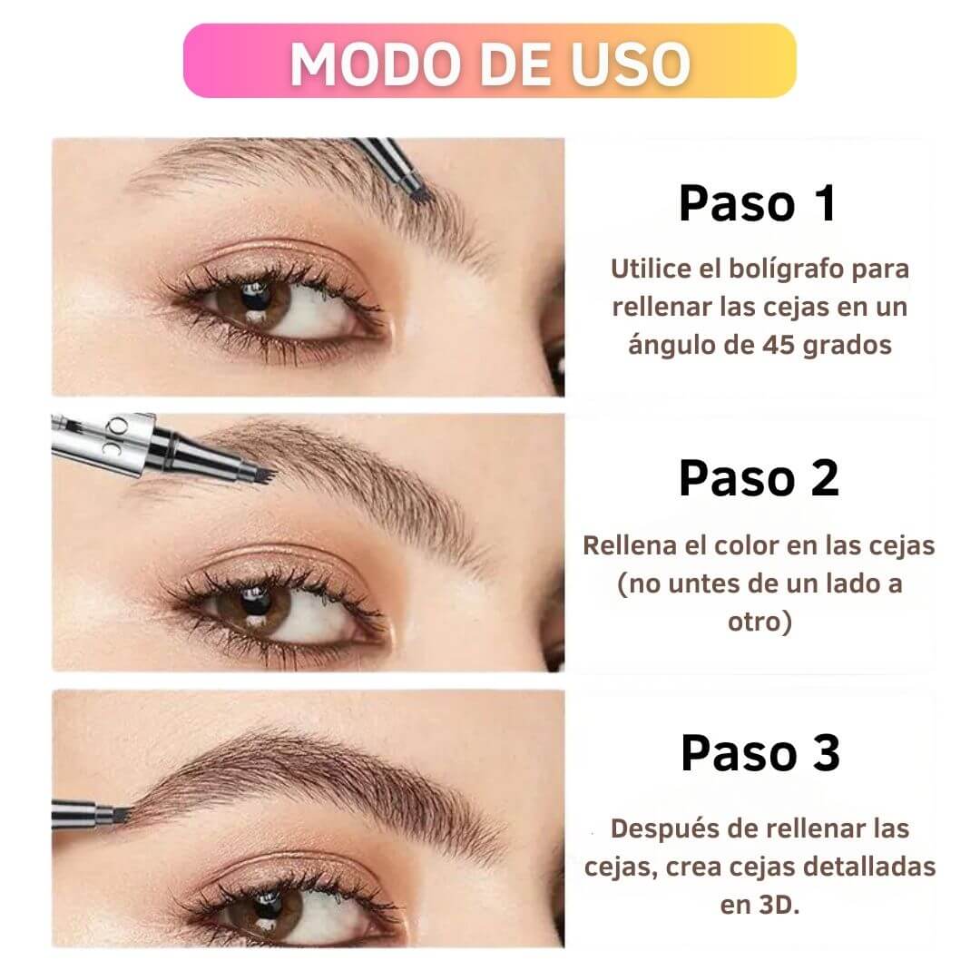 GlamBrow 3D - Lápiz Delineador de Cejas