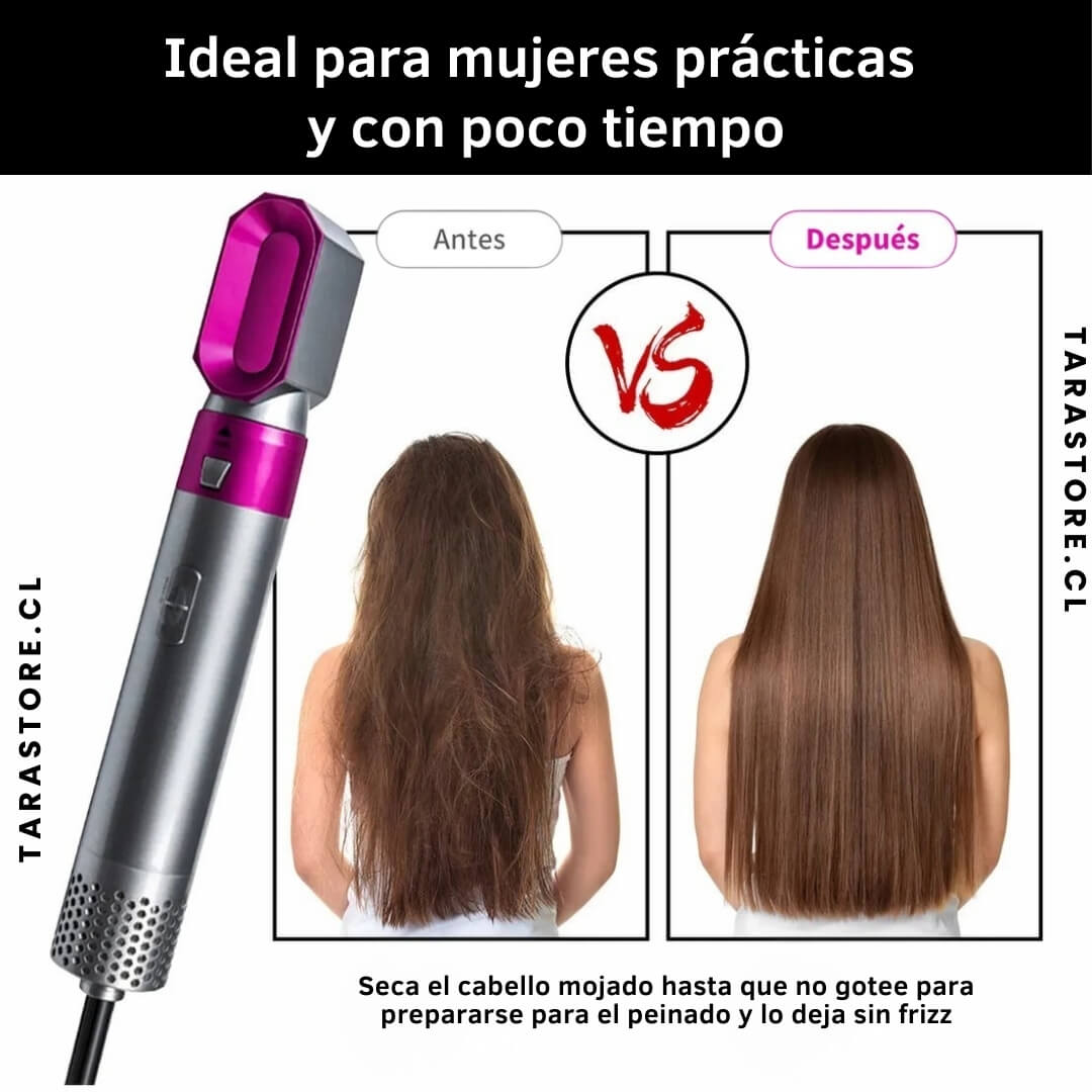 Cepillo Secador 5 En 1 Profesional