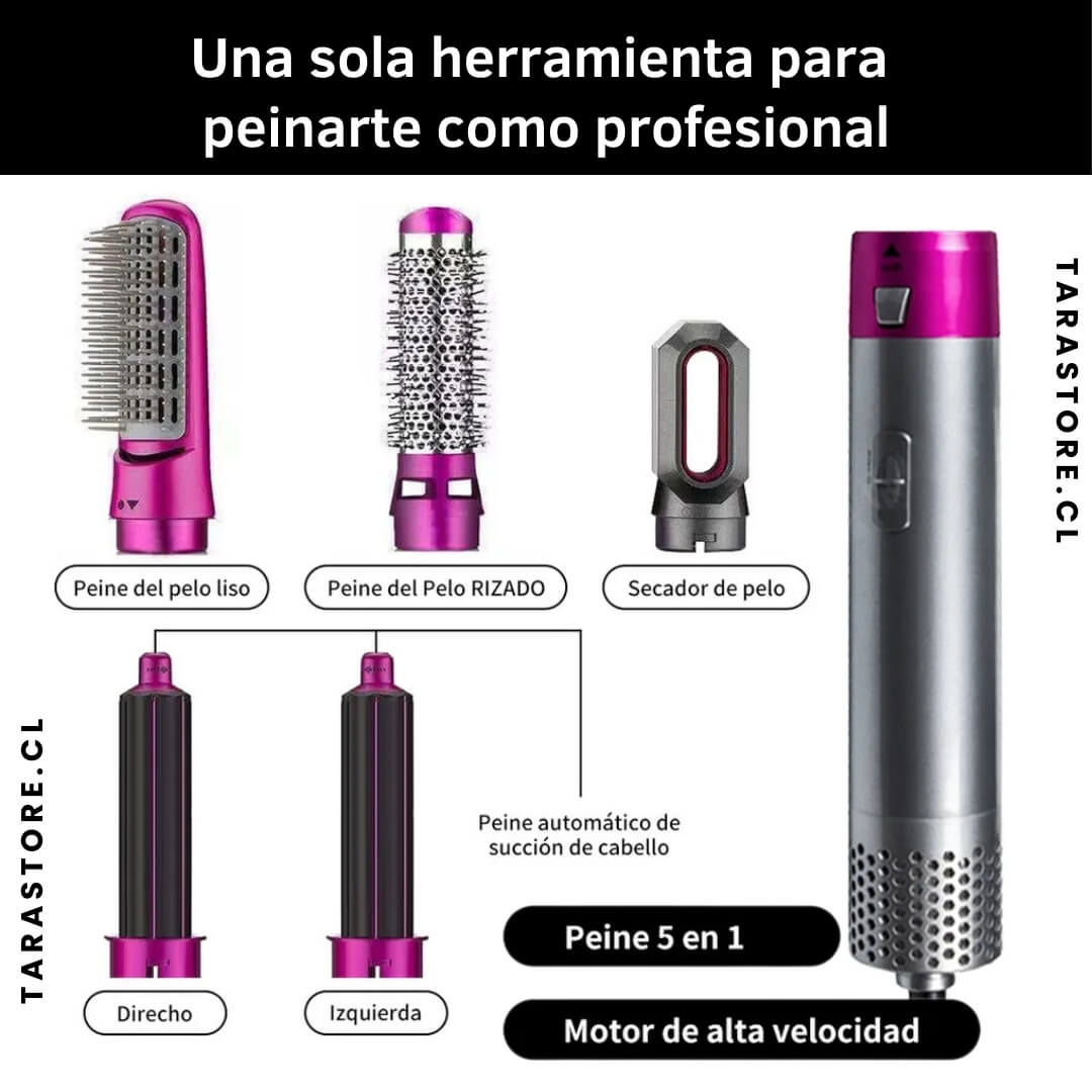 Cepillo Secador 5 En 1 Profesional