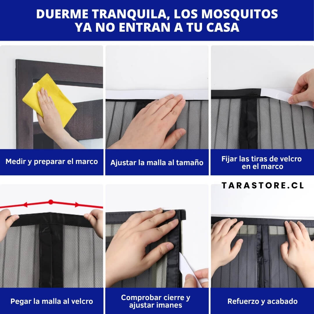 Malla Mosquitera Para Puerta Adiós Mosquitos