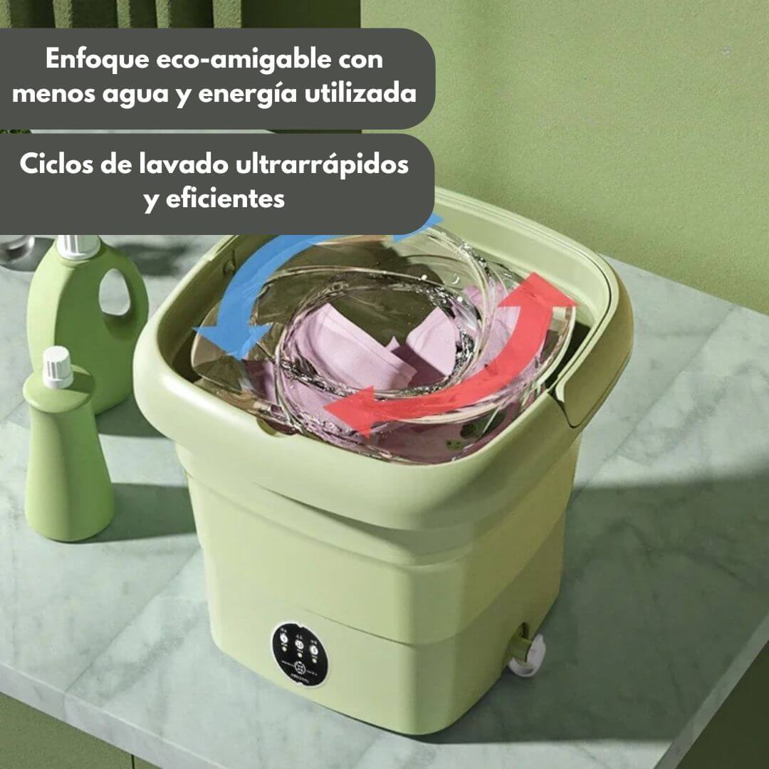 TinyWash PRO - MINI LAVADORA PORTATIL PLEGABLE