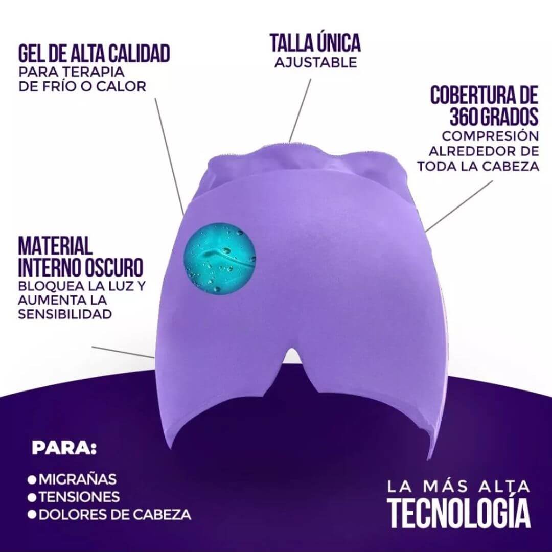 MigraShade - Gorro Gel Alivia Dolor Migraña