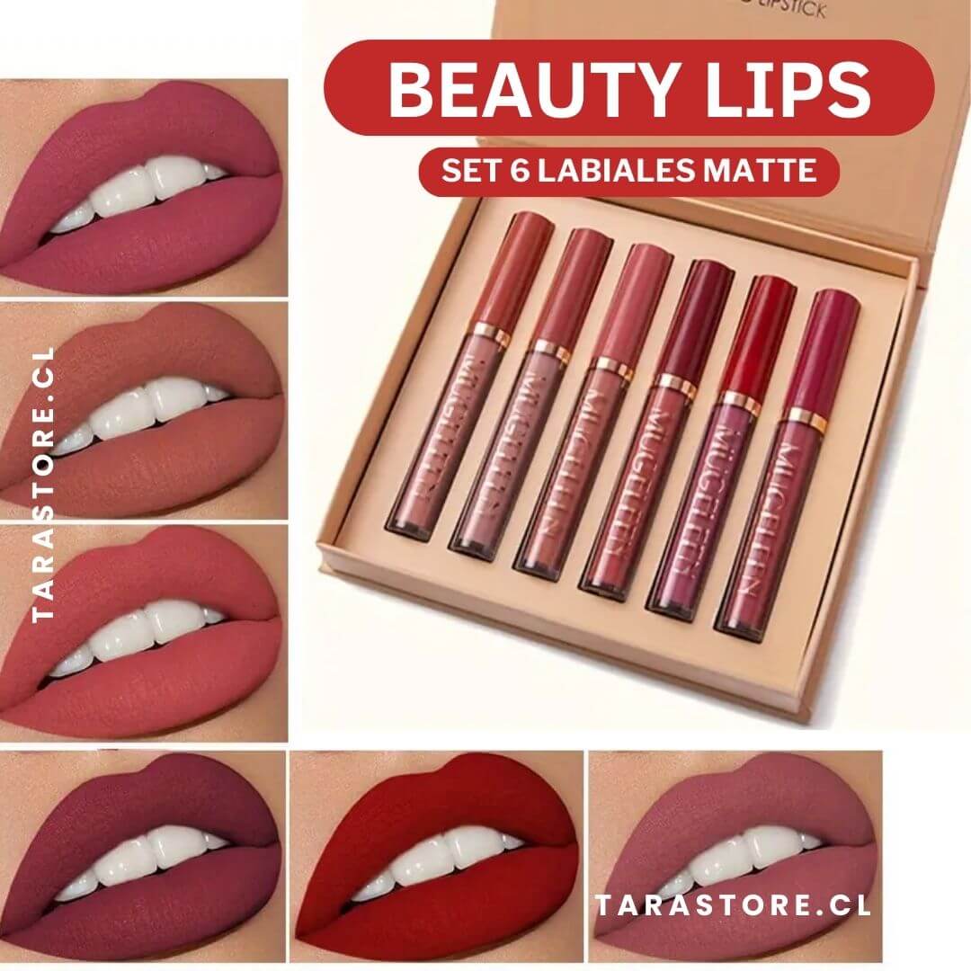 Beauty Lips - SET 6 LABIALES MATTE