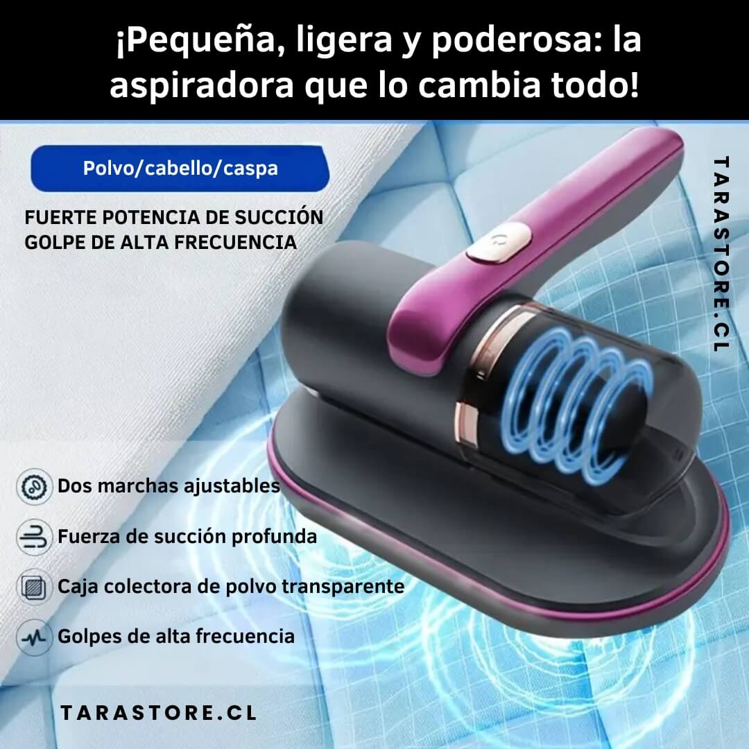 Aspiradora limpia ácaros para Camas, Sillones y Sillas