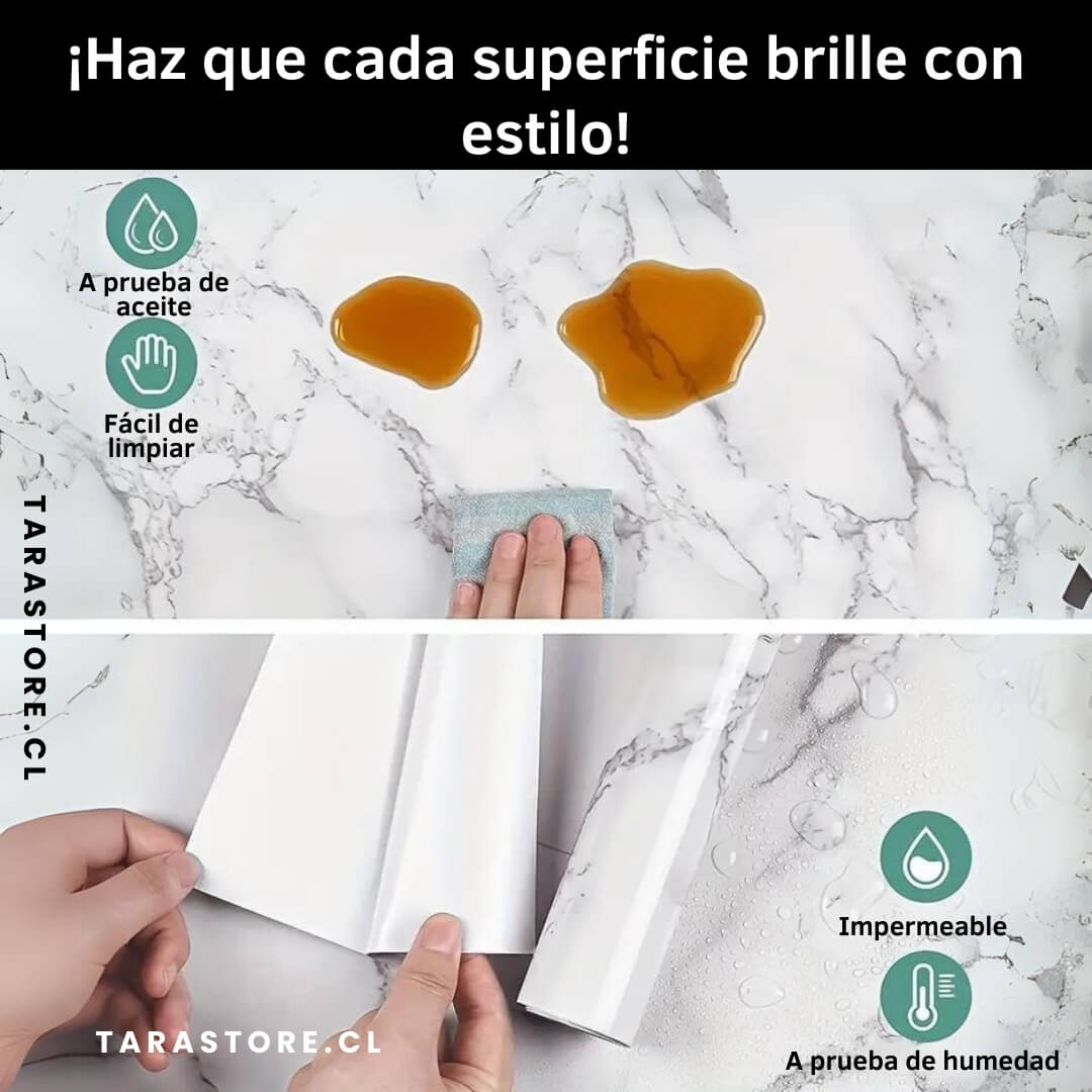Papel Adhesivo de Mármol Rollo 10 metros